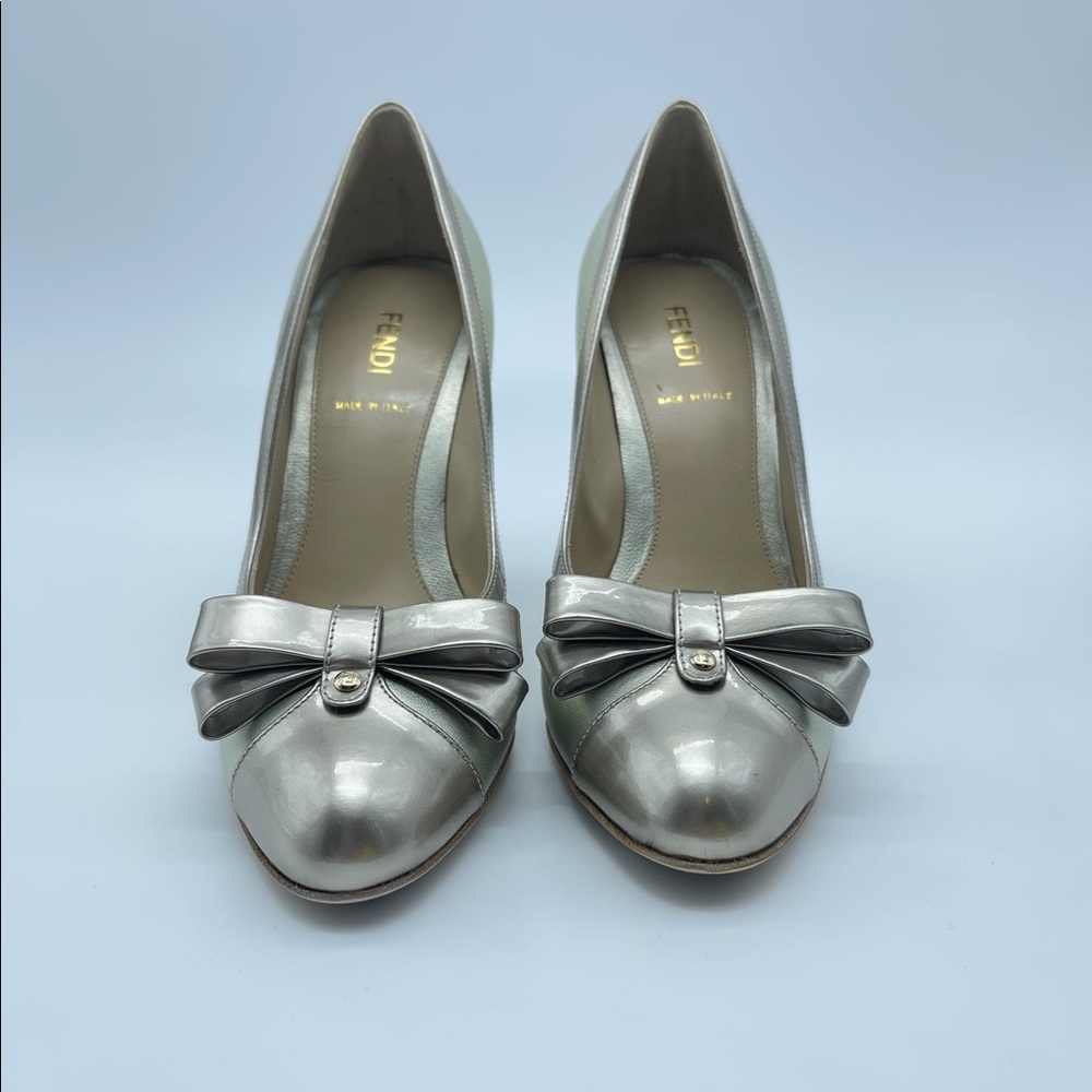 Fendi Gold Heels - Picture 2 of 10